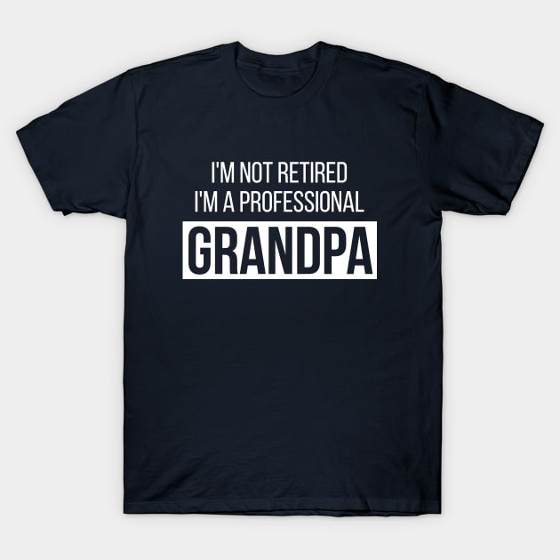 I m not retired i m professional grandpa T-Shirt by hoopoe